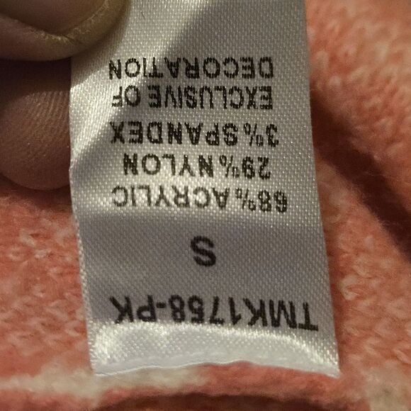 THML Pink Houndstooth Small Cropped Sweater Vest Preppy Clueless Cher - Picture 5 of 10